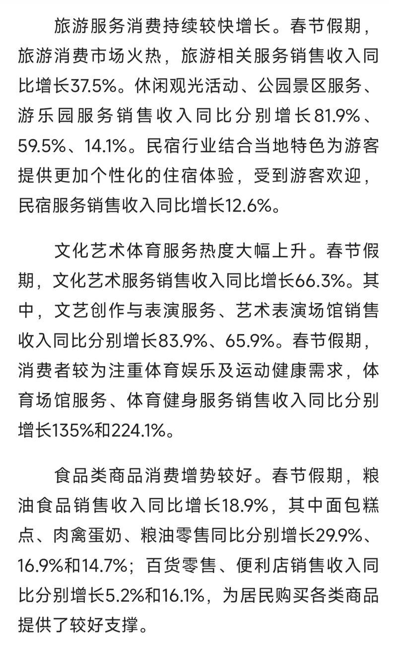 春节消费市场亮点多活力足(春节假期) 全国消费相关行业日均销售收入比上年春节假期增长一成多 春节消费市场亮点多活力足(春节假期) 全国消费相关行业日均销售收入比上年春节假期增长一成多